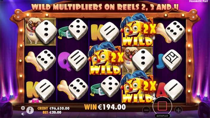 The Dog House Dice Show slot wild multiplier