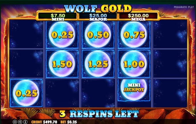 Wolf Gold slot jackpot